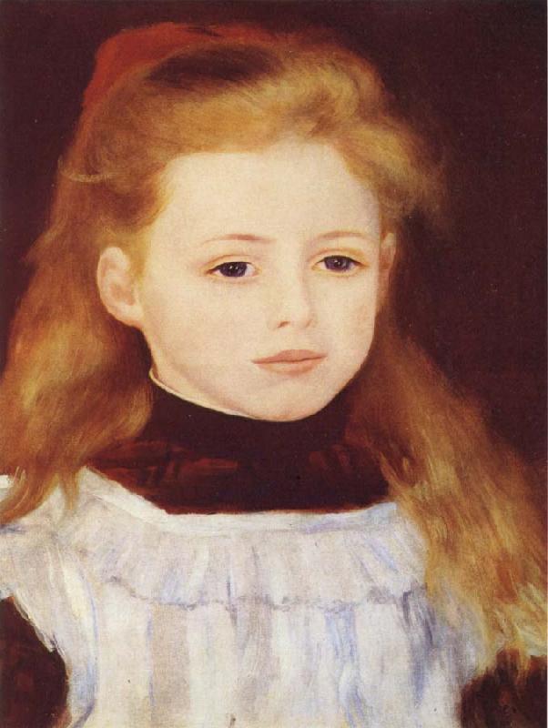 Pierre Renoir Little Girl in a White Apron Germany oil painting art